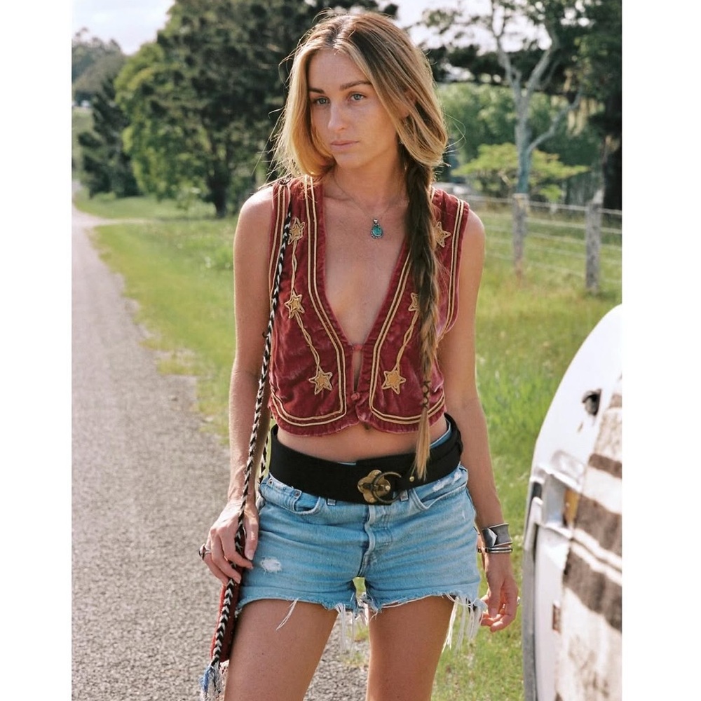 Golden Brown The Label Lone Star Vest : Chasing Unicorns